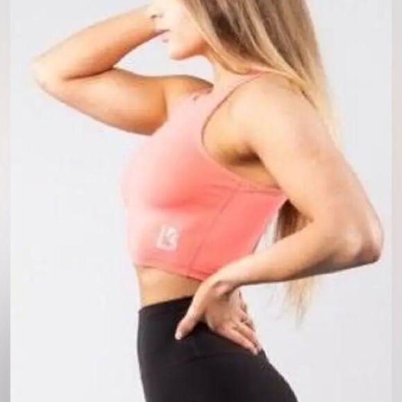 BuffBunny Coral Aurora Crop Top Tank - Picture 2 of 5